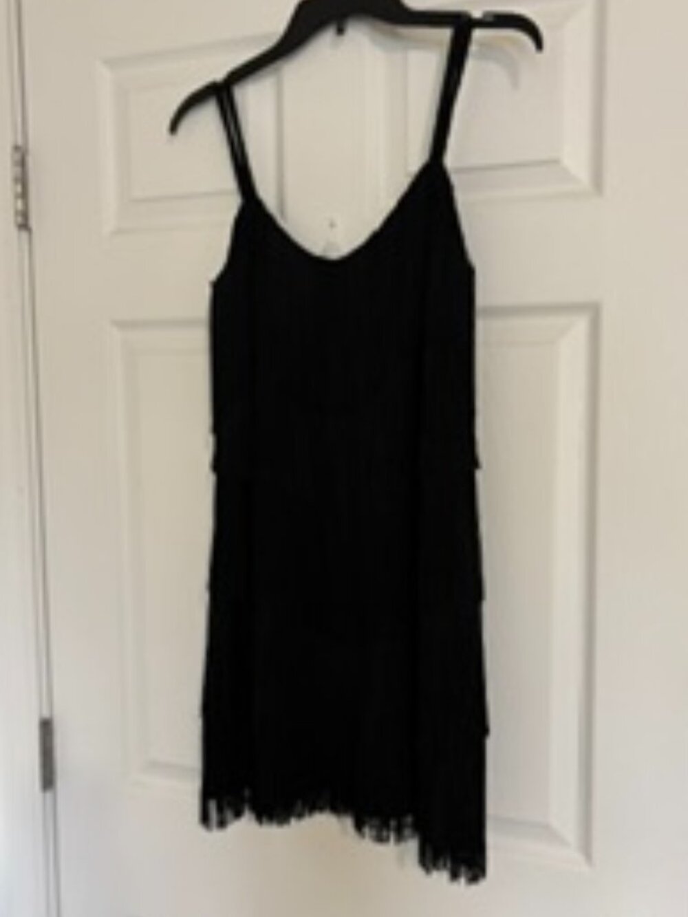 Black Fringe Shimmy Dress